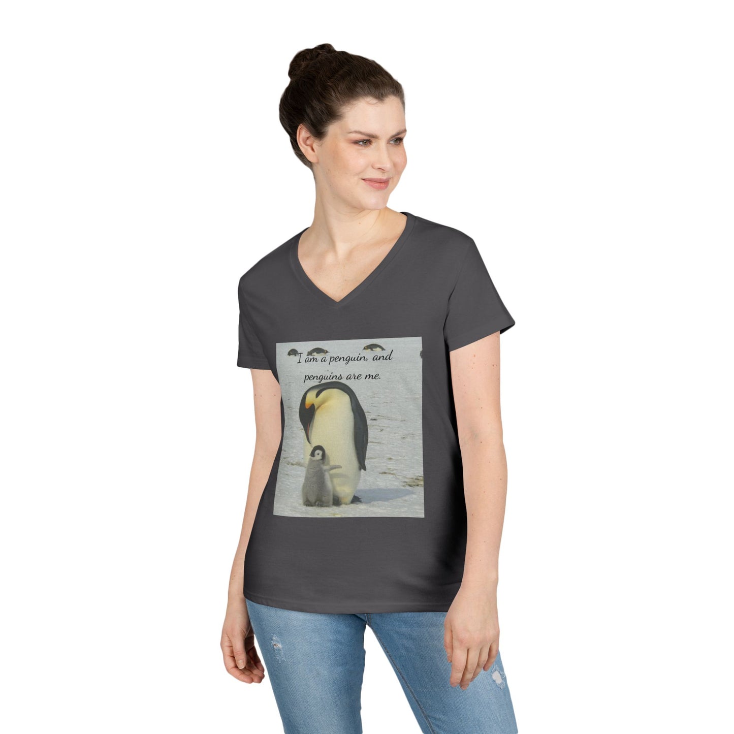 Antarctic Attire: Penguins are my Life V-Neck Tee
