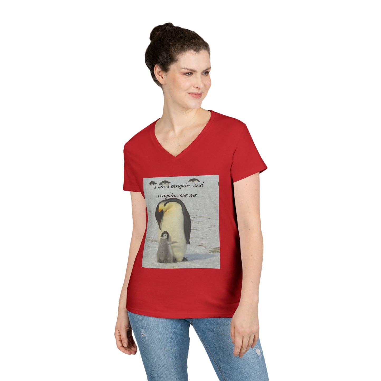 Antarctic Attire: Penguins are my Life V-Neck Tee