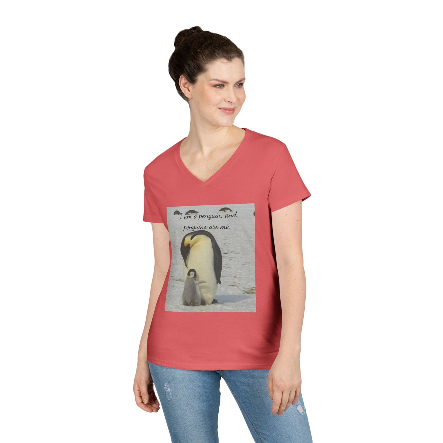 Antarctic Attire: Penguins are my Life V-Neck Tee