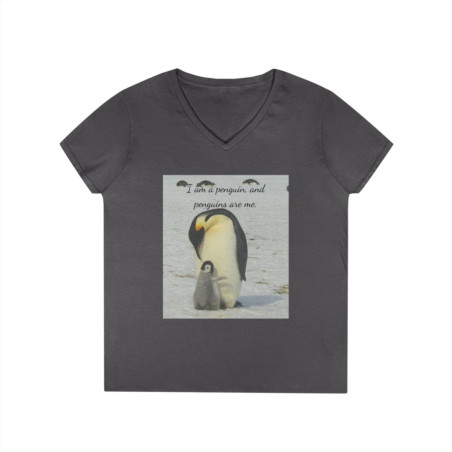 Antarctic Attire: Penguins are my Life V-Neck Tee