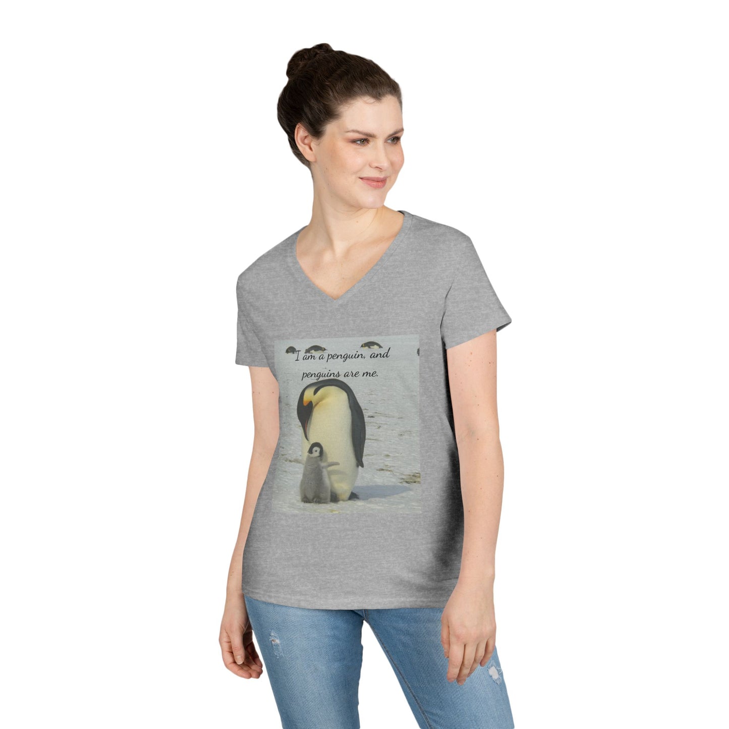 Antarctic Attire: Penguins are my Life V-Neck Tee