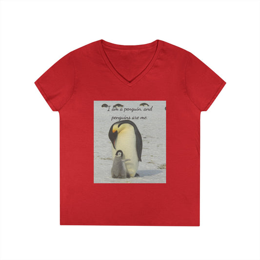 Antarctic Attire: Penguins are my Life V-Neck Tee
