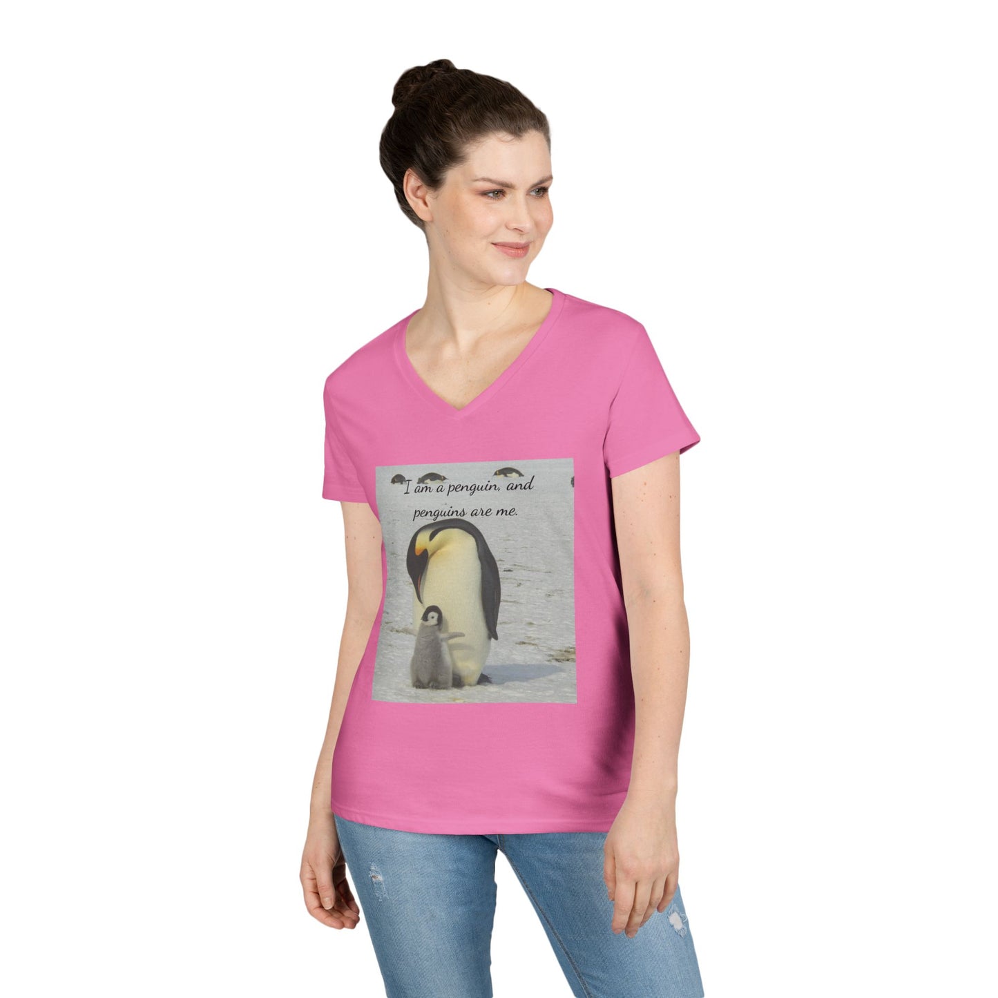 Antarctic Attire: Penguins are my Life V-Neck Tee