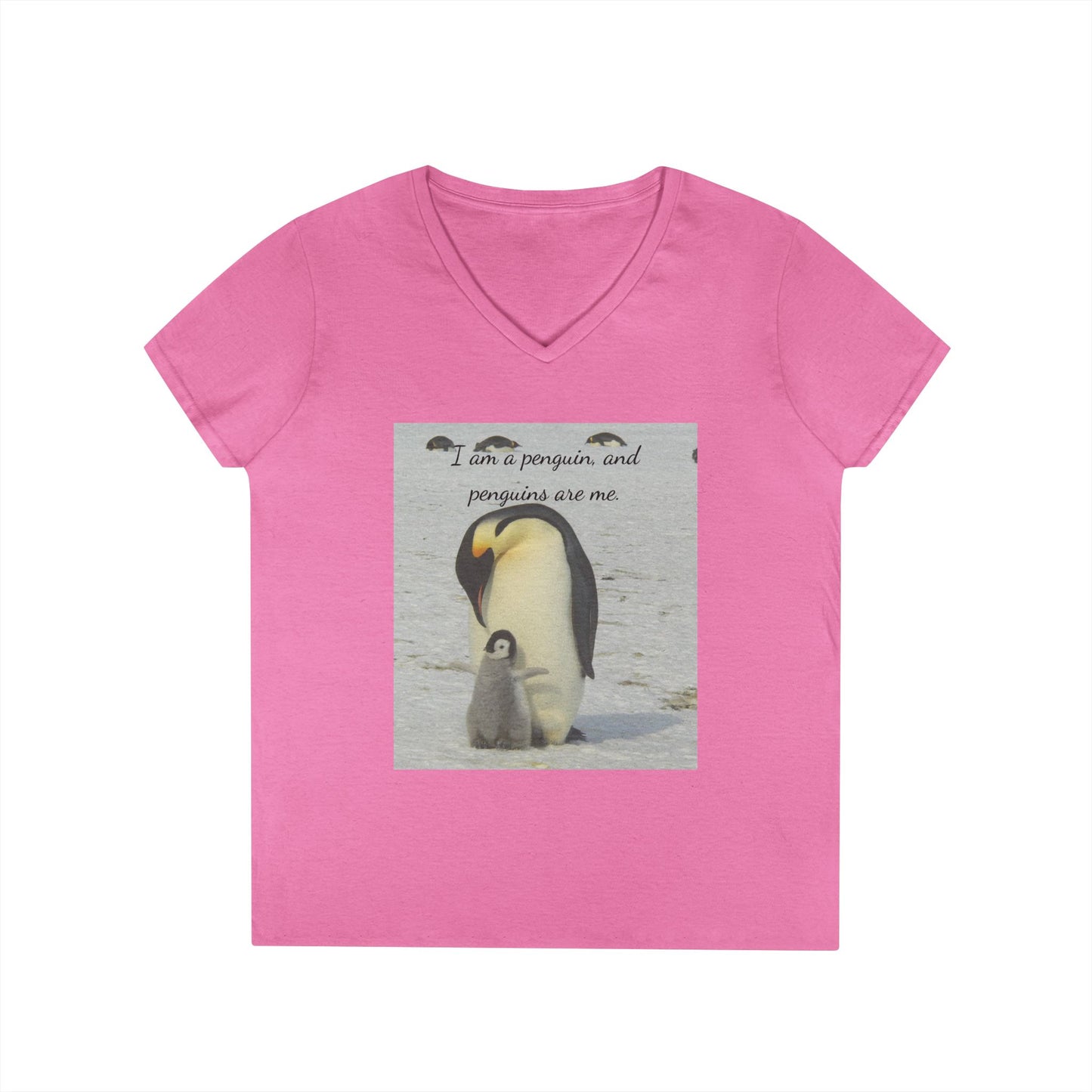 Antarctic Attire: Penguins are my Life V-Neck Tee