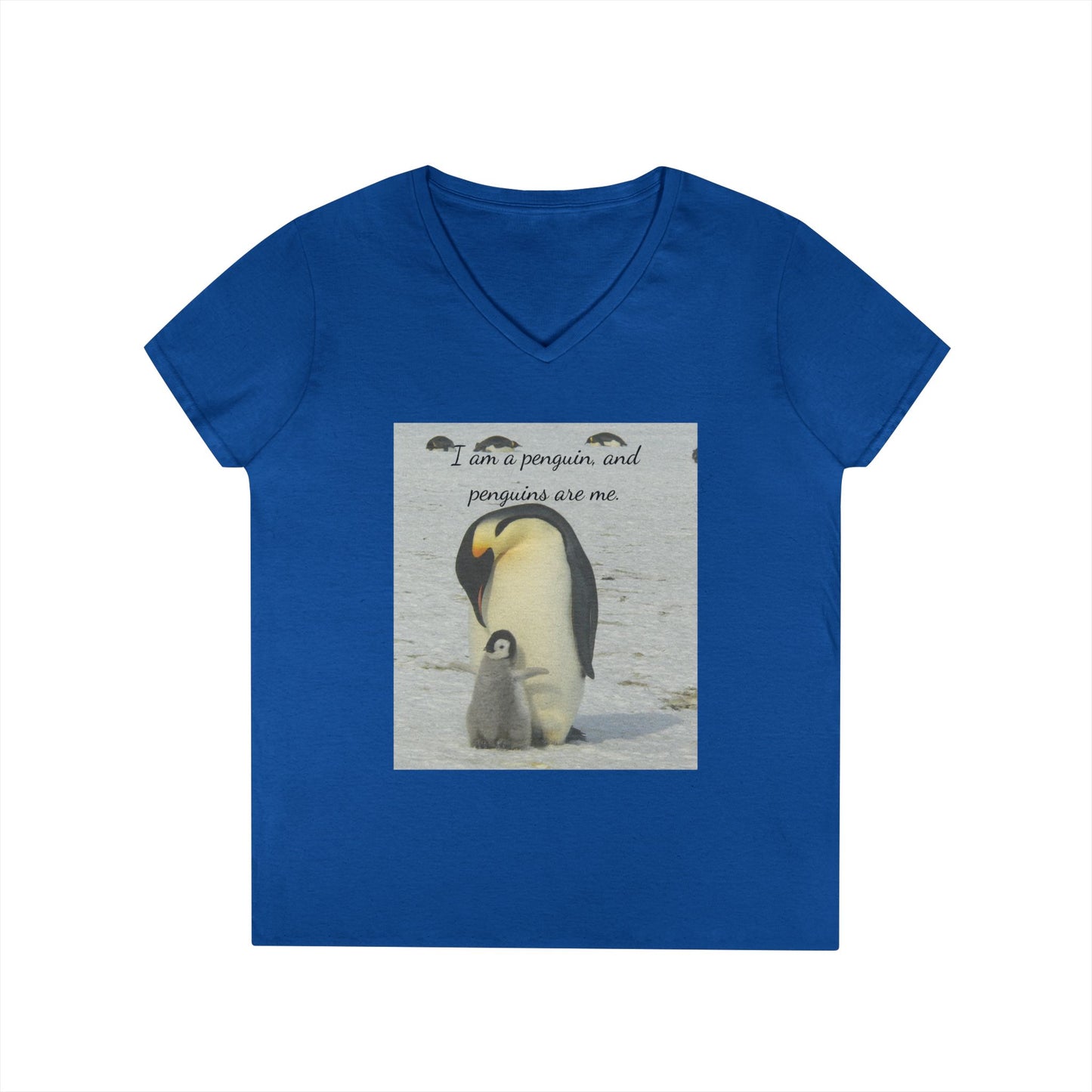 Antarctic Attire: Penguins are my Life V-Neck Tee