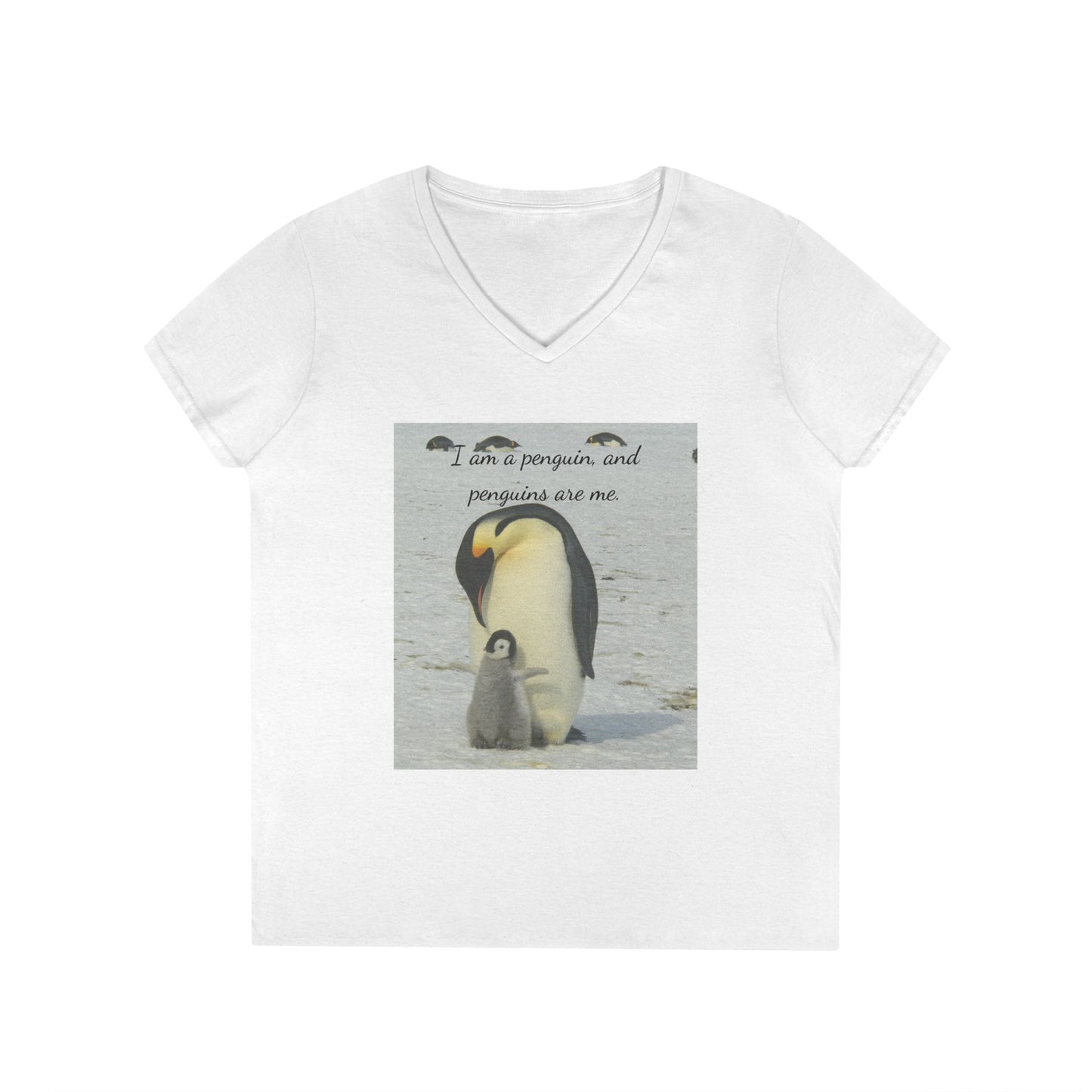 Antarctic Attire: Penguins are my Life V-Neck Tee