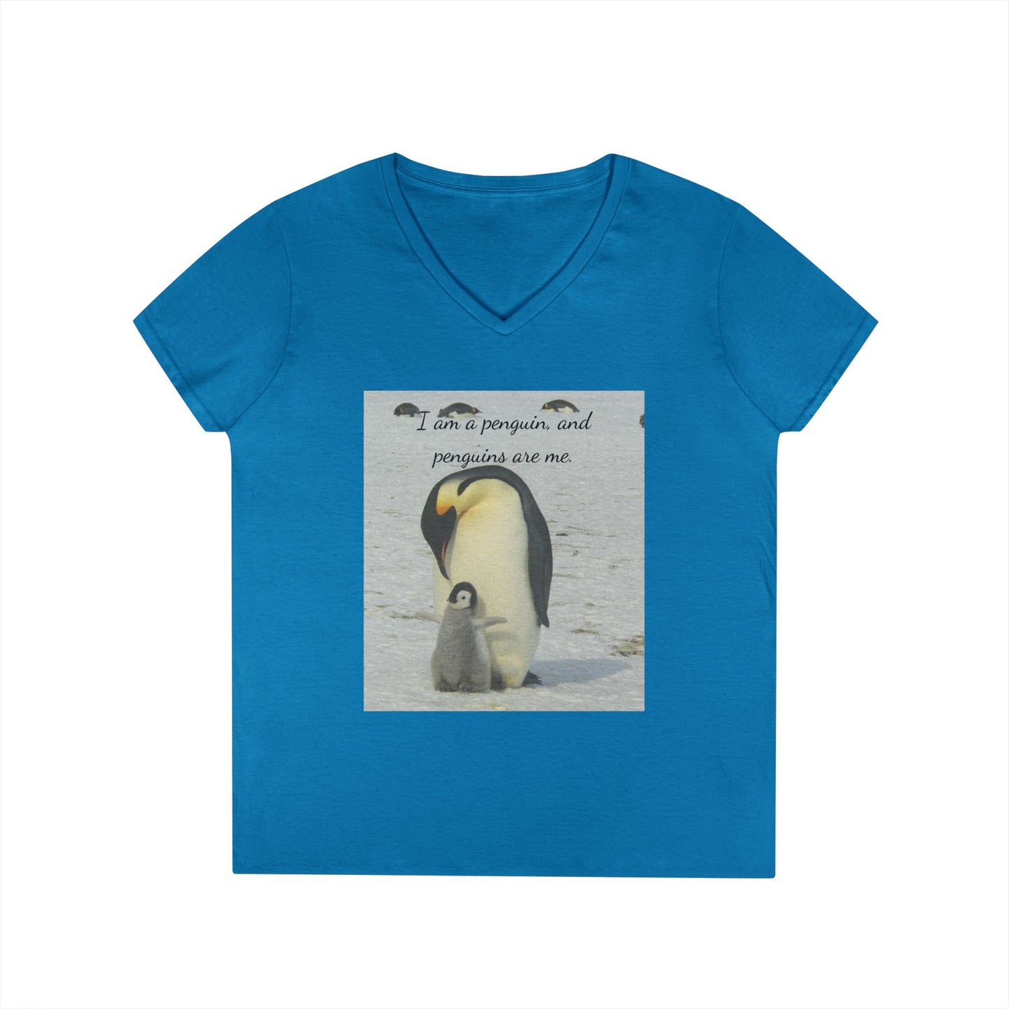 Antarctic Attire: Penguins are my Life V-Neck Tee