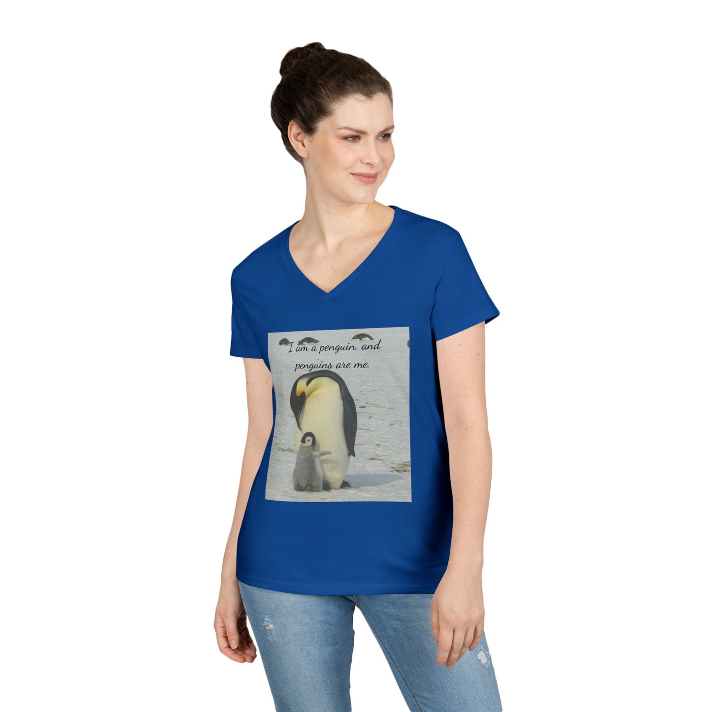 Antarctic Attire: Penguins are my Life V-Neck Tee