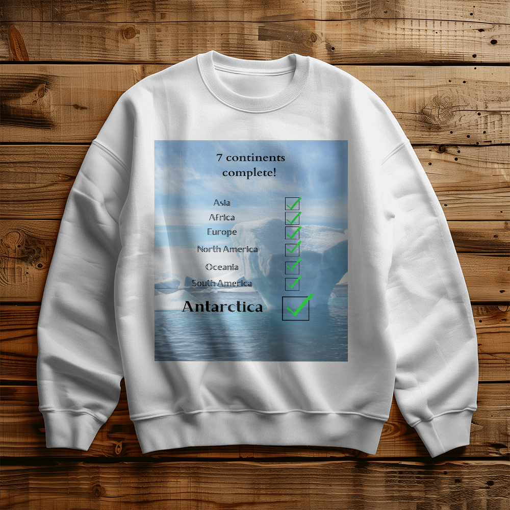Antarctic Attire: All Continents Complete Sweatshirt