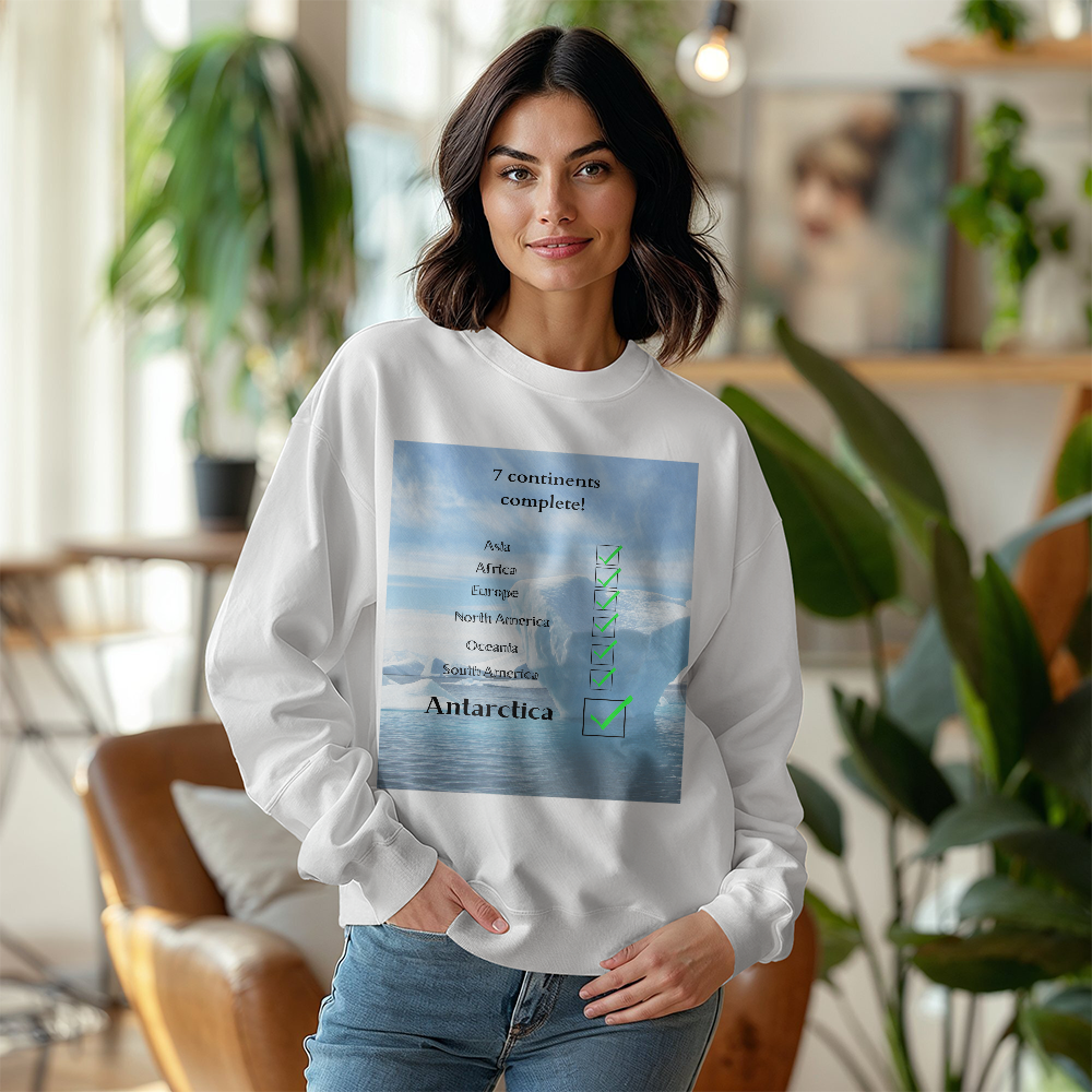 Antarctic Attire: All Continents Complete Sweatshirt