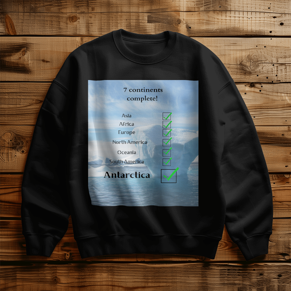 Antarctic Attire: All Continents Complete Sweatshirt